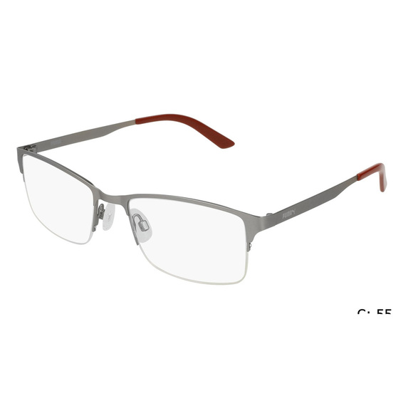 NWT PUMA PE0028O 004 Ruthenium Ruthenium Eyeglasses